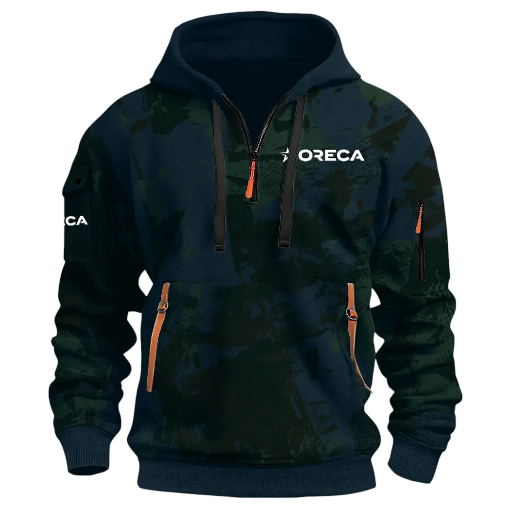 Racing Vibe Hoodie Half Zip 3D Print, Casual Fit for Everyday Wear Hoodie CAR514 - Navy - Image 2