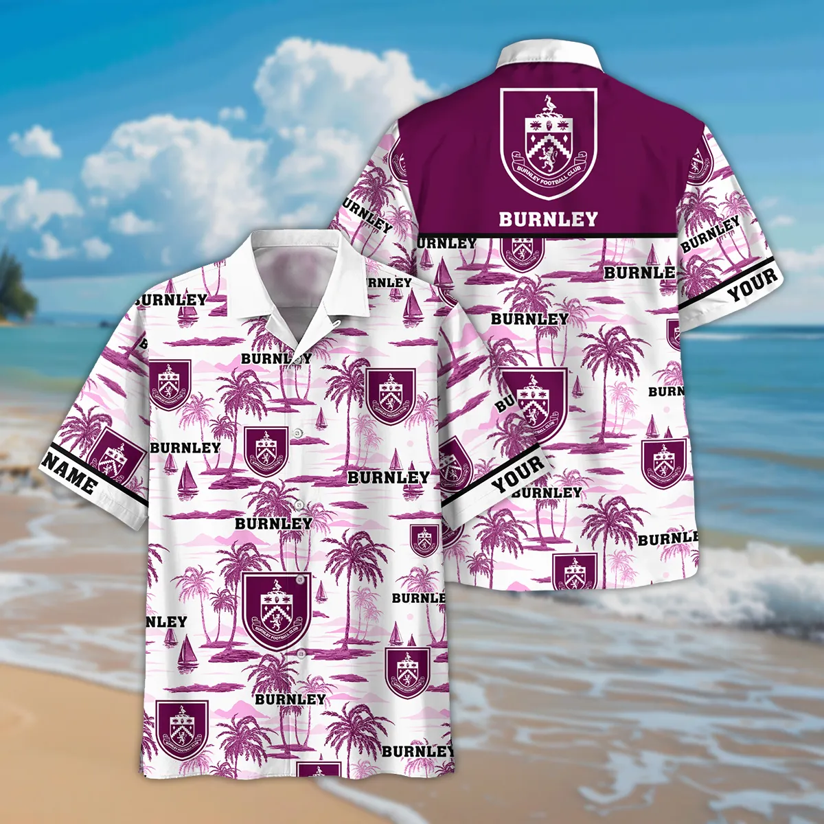 Red & Claret Spirit Hawaiian Shirt, Everyday Spirit Button Shirt EPL350