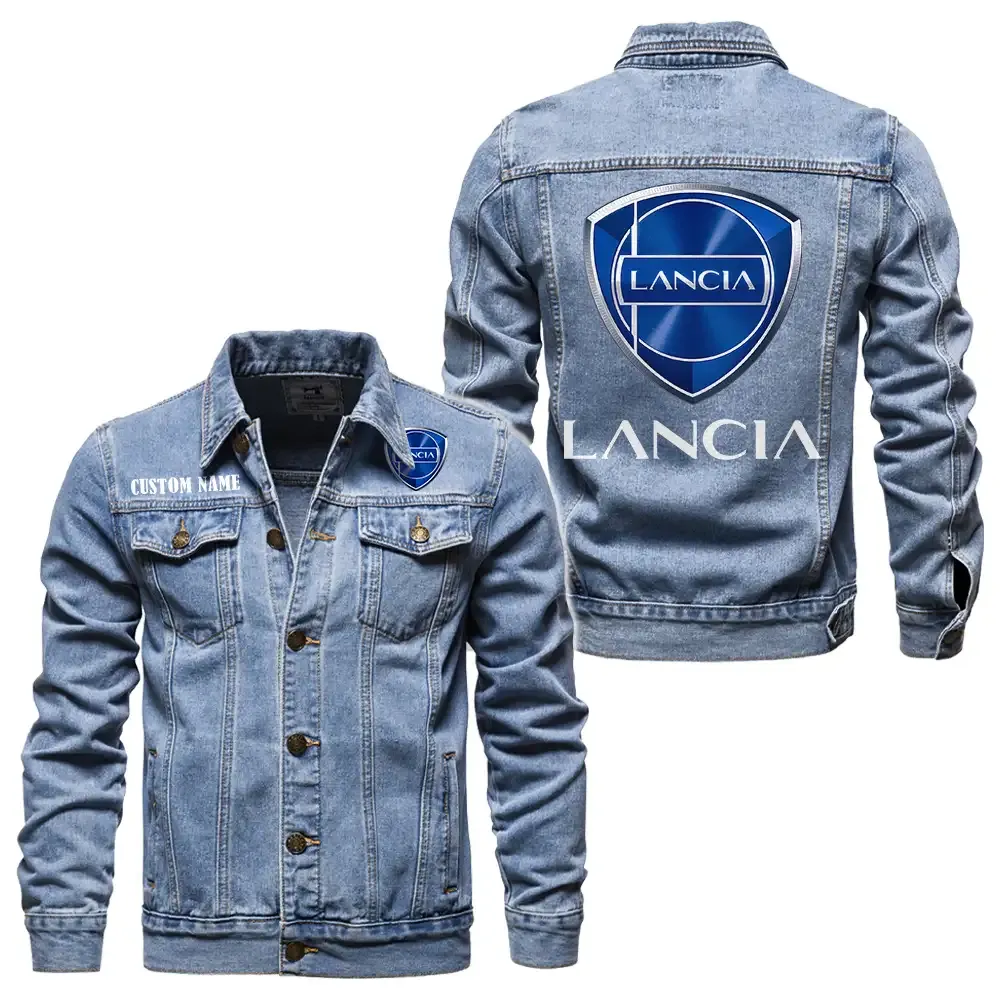 Retro Car Denim Jacket, Ride Bold in Denim CAR190 - Light Blue