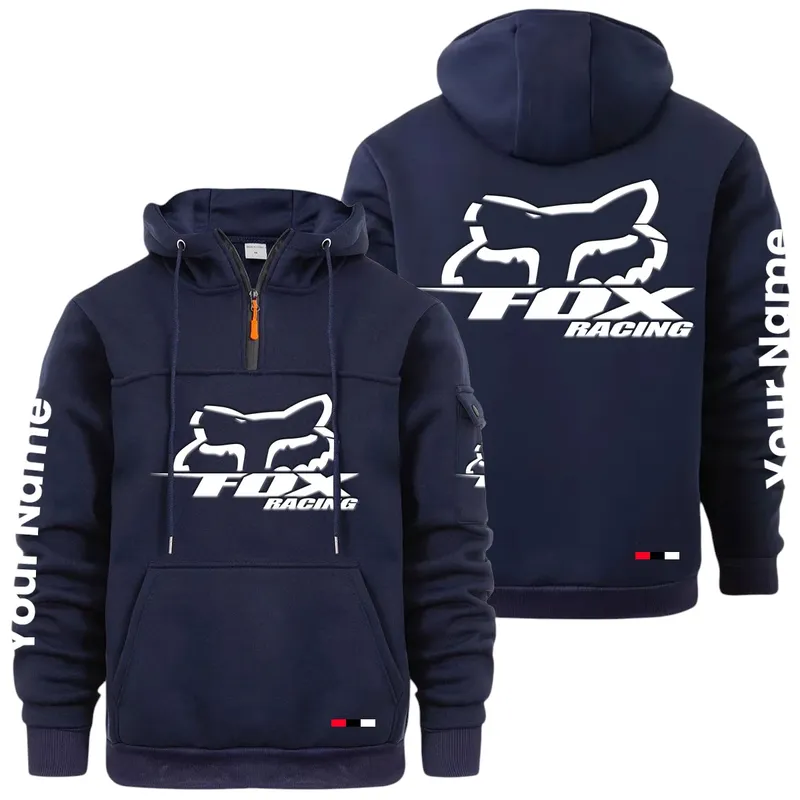 Rider Equipment Large Pocket Hoodie, Garage-Ready Lifestyle Hoodie CAR514 - Navy