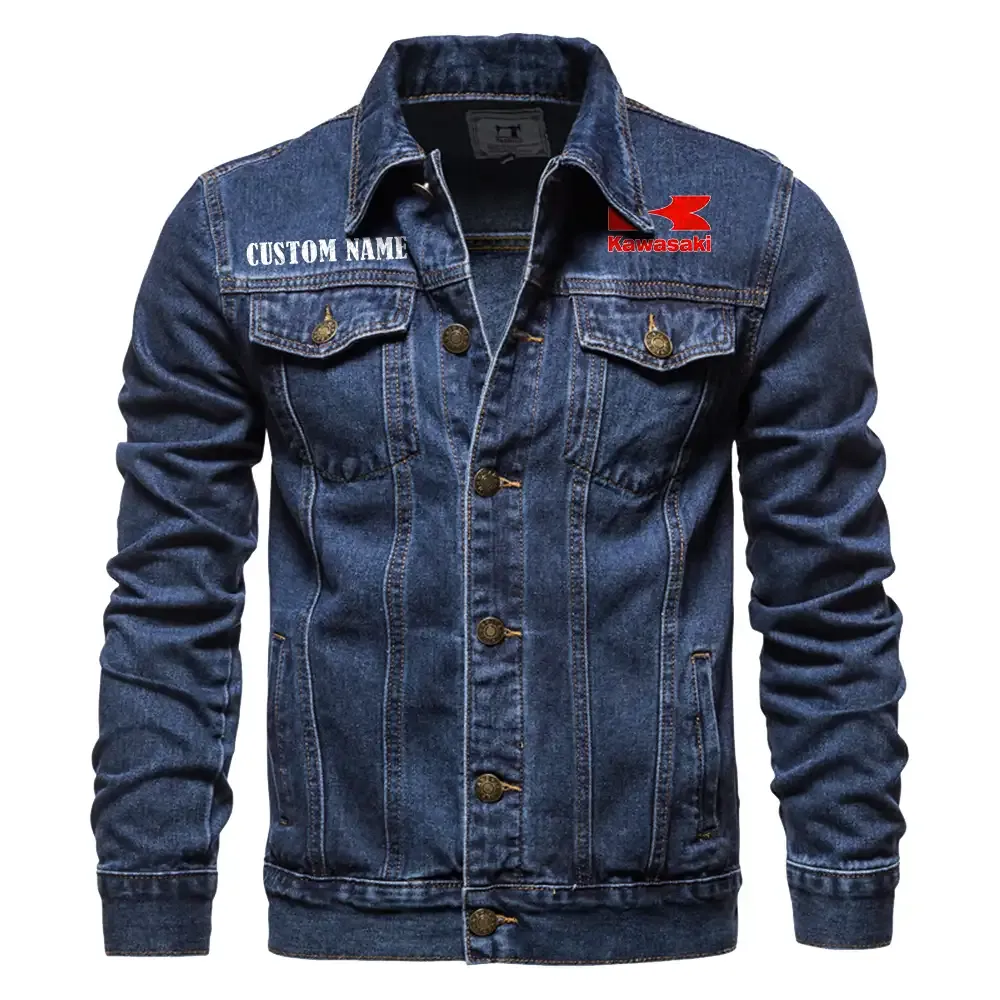 Rider’s Choice Bike Denim Jacket, Auto-Inspired Denim Look CAR190 - Dark Blue