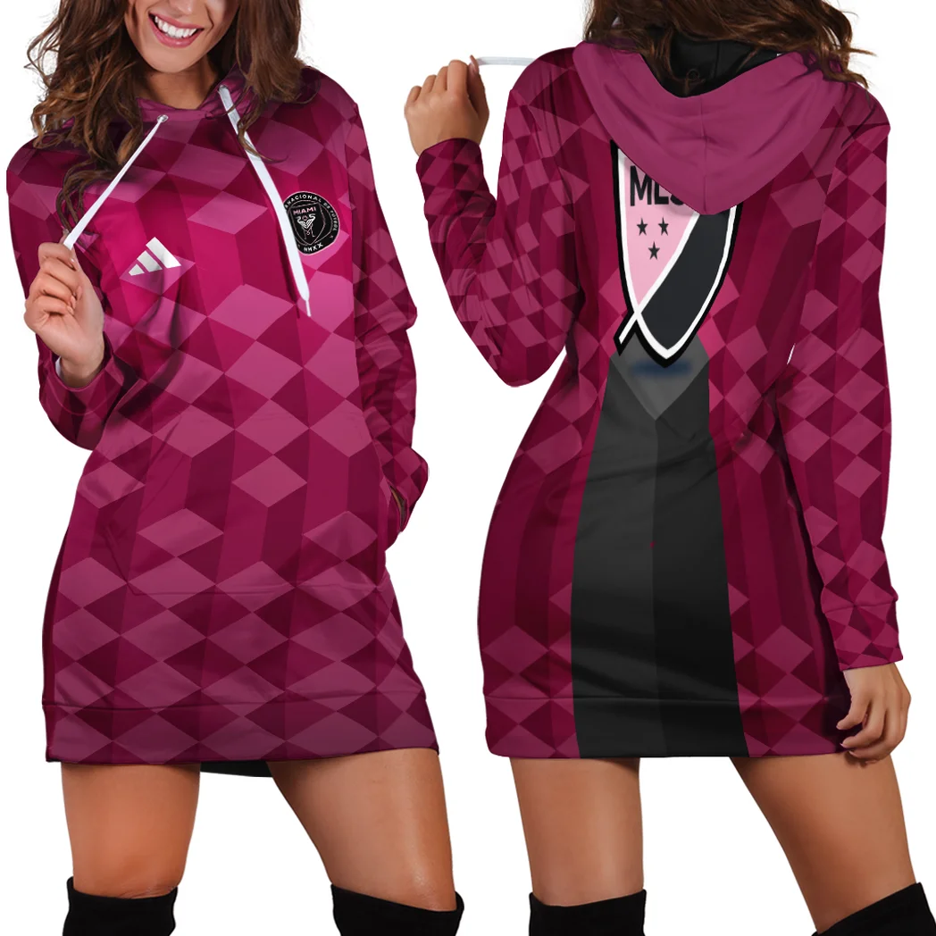 Rising Beat Hoodie Dress, Sport Lifestyle Hoodie Dress HVN1311IM