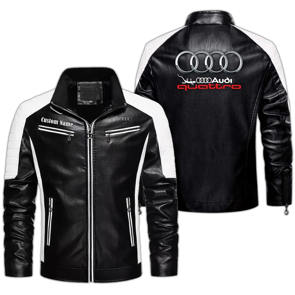 Road Energy Men's Pu Leather Jacket, Car Culture PU Jacket CAR040 - Black
