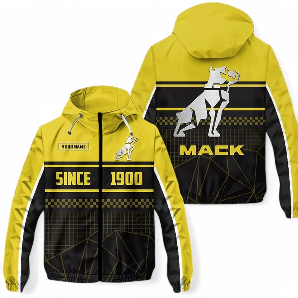 Road Hauler Windbreaker Jacket, Weather-Proof Fan Gear CAR305 - Yellow