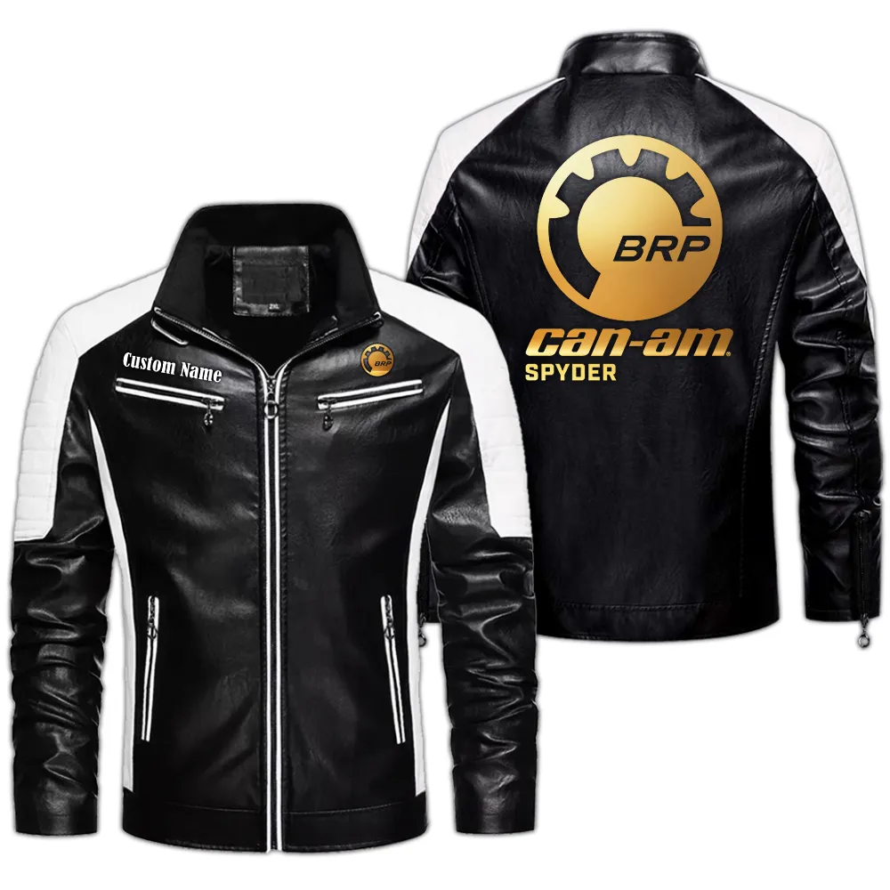 Rugged Trail Bike Men's Pu Leather Jacket, Performance PU Leather Jacket CAR040 - Black