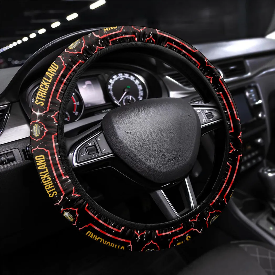 Rural Utility Steering Wheel Cover 3D Print, Auto Fan Comfort Wheel Cover CAR145 - Red