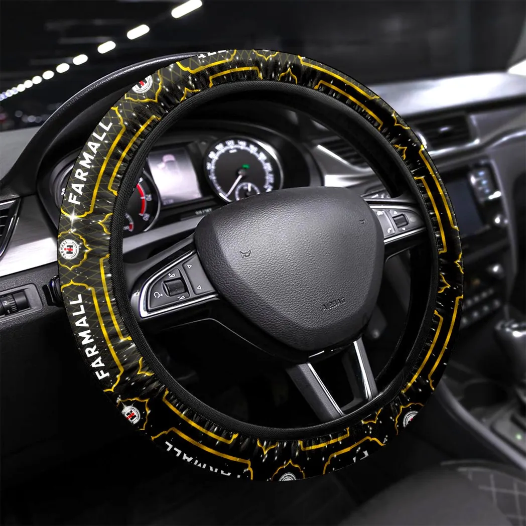 Rural Work Companion Steering Wheel Cover 3D Print, Performance Grip Steering Cover CAR145 - Yellow