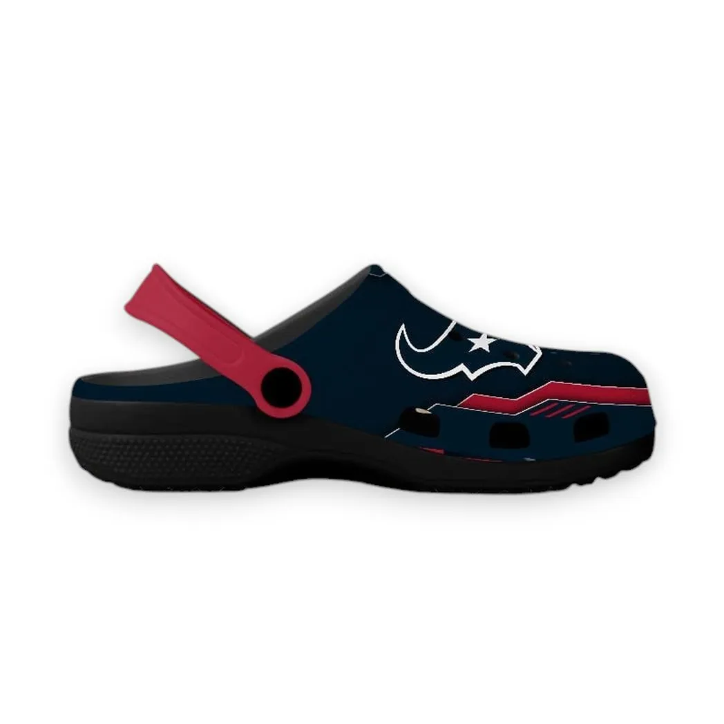 Scarlet Pride Clogs, Streetwear Fan Clogs NFL201 - Black - Image 2