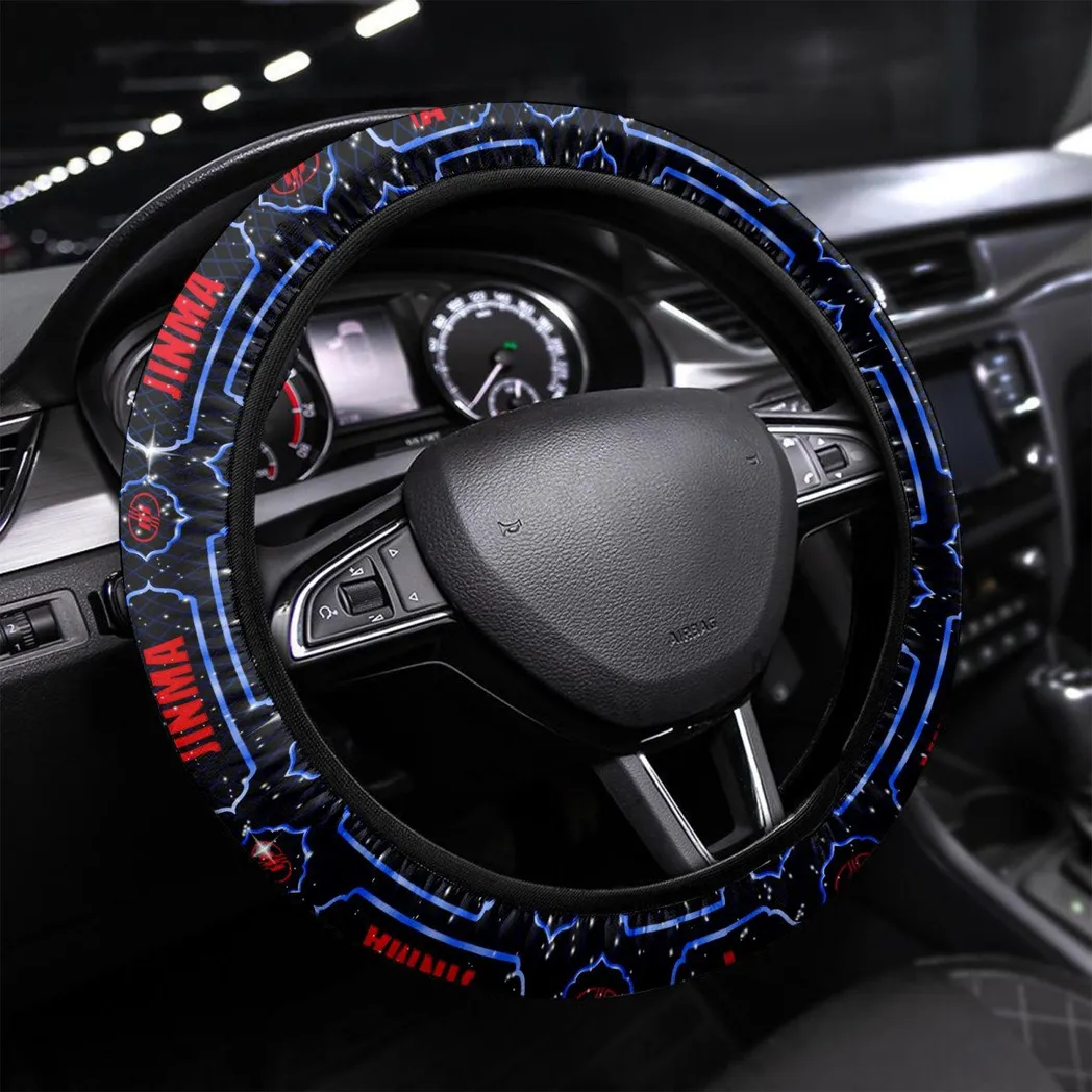 Small Utility Tractor Steering Wheel Cover 3D Print, Sport-Inspired Steering Wheel Cover CAR550 - Blue