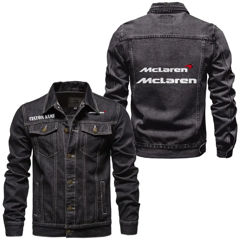 Speed Legend Denim Jacket, True Gearhead Denim Look CAR190 - Black