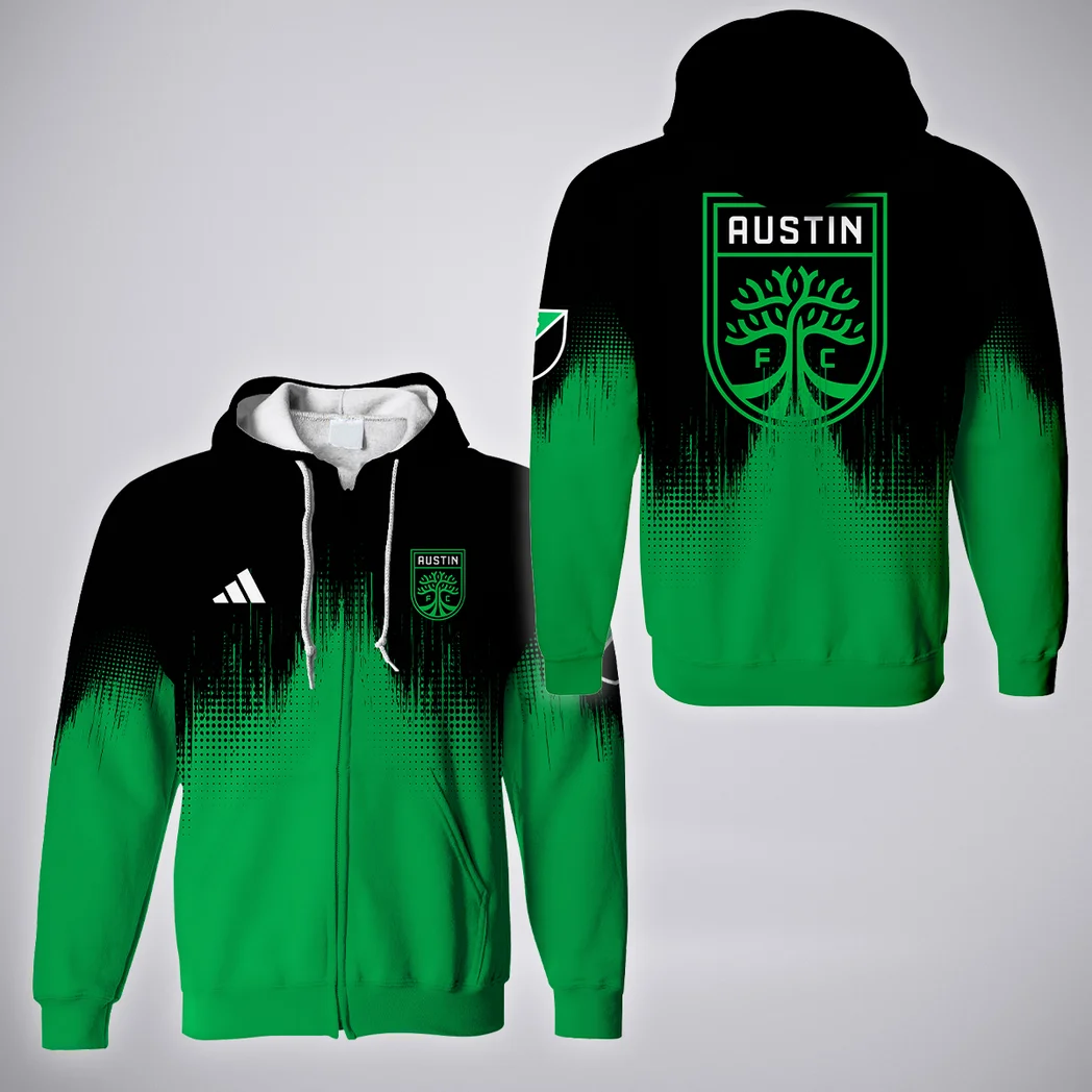 Spirit Pulse Zipper Hoodie, Athletic Fan Full-Zip Hoodie HVN1312AF