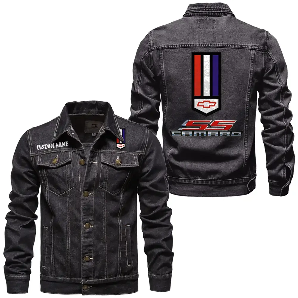 Sport Coupe Denim Jacket, Bold Denim for Riders CAR190 - Black