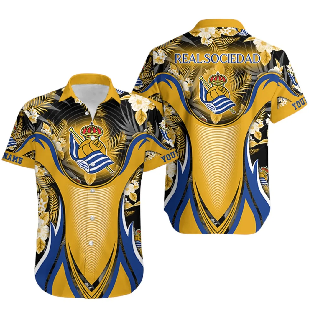 Sport Fans Hawaiian Shirt, Bold Supporter Button Shirt LALIGA220