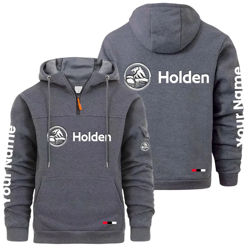 Sport Saloon Large Pocket Hoodie, Road Inspired Casual Hoodie CAR514 - Dark Gray
