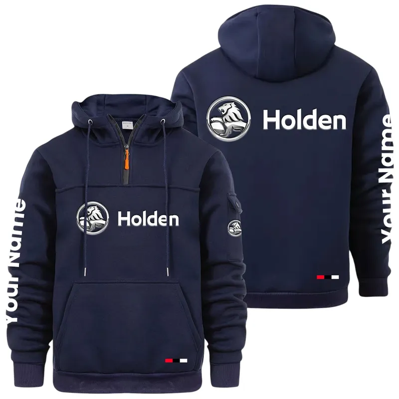 Sport Saloon Large Pocket Hoodie, Road Inspired Casual Hoodie CAR514 - Navy