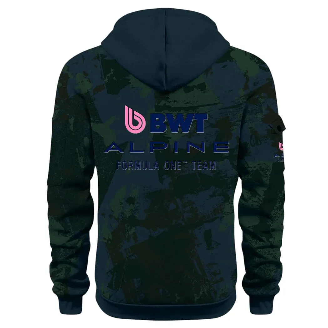 Sports Car Hoodie Half Zip 3D Print, Sporty Everyday Wear Hoodie CAR514 - Navy - Image 3