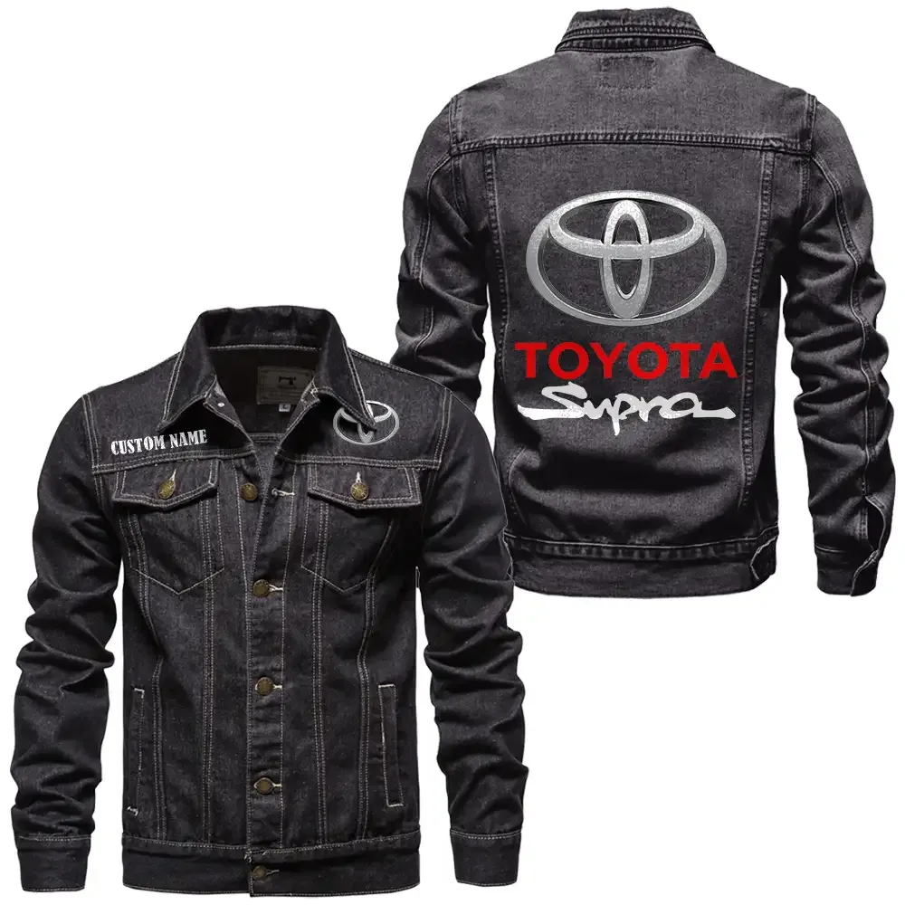 Street Racer Car Denim Jacket, Bold Denim for Riders CAR190 - Black