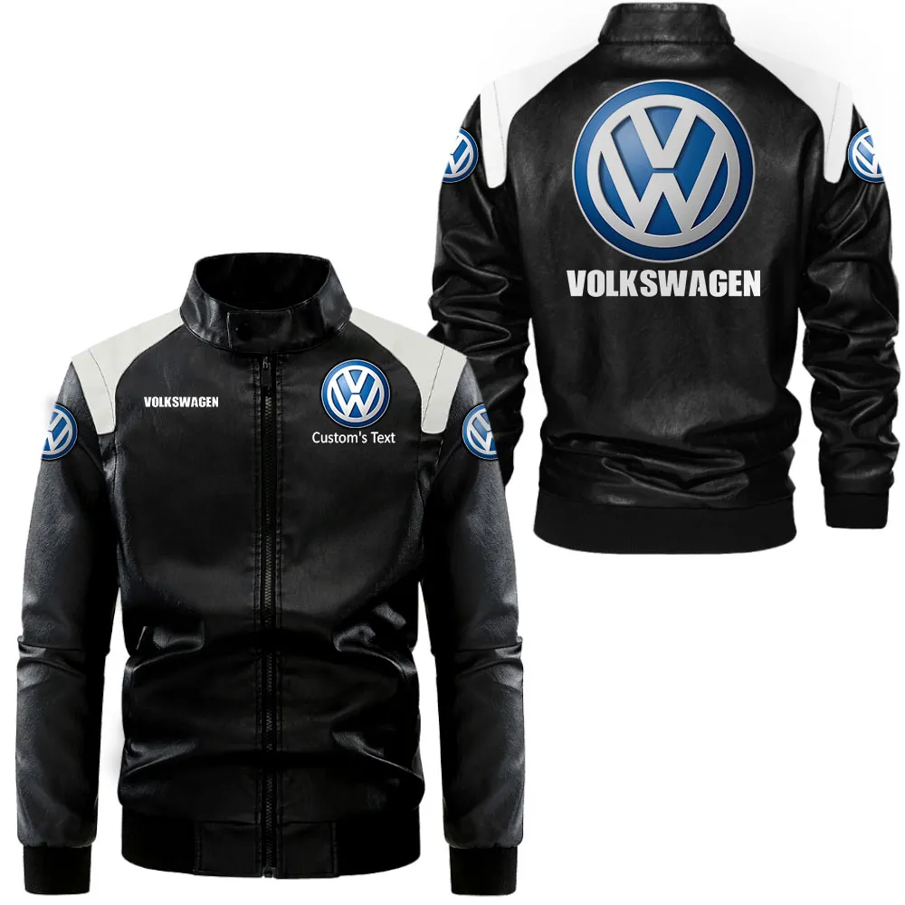 Strong Energy Black And White Leather Jacket, Driven Lifestyle Leather Strength CAR080