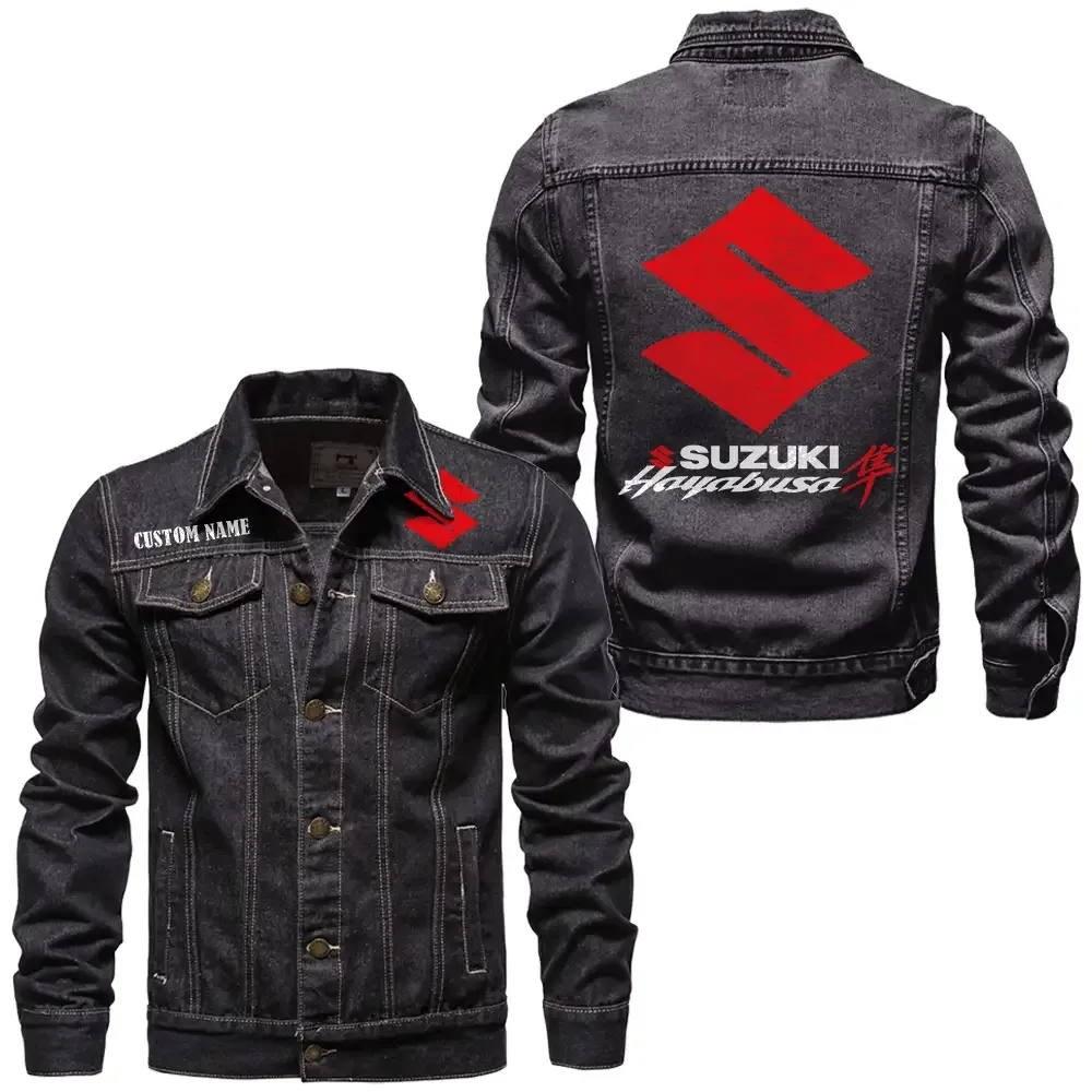Strong Energy Denim Jacket, Rugged Style Everyday Denim CAR190 - Black