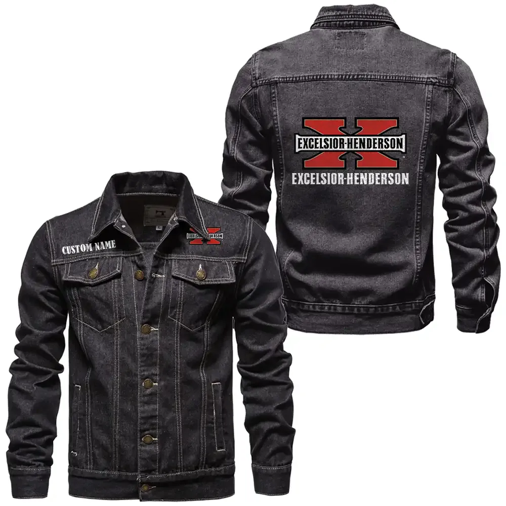 Strong Spirit Denim Jacket, Bold Denim for Riders CAR190 - Black