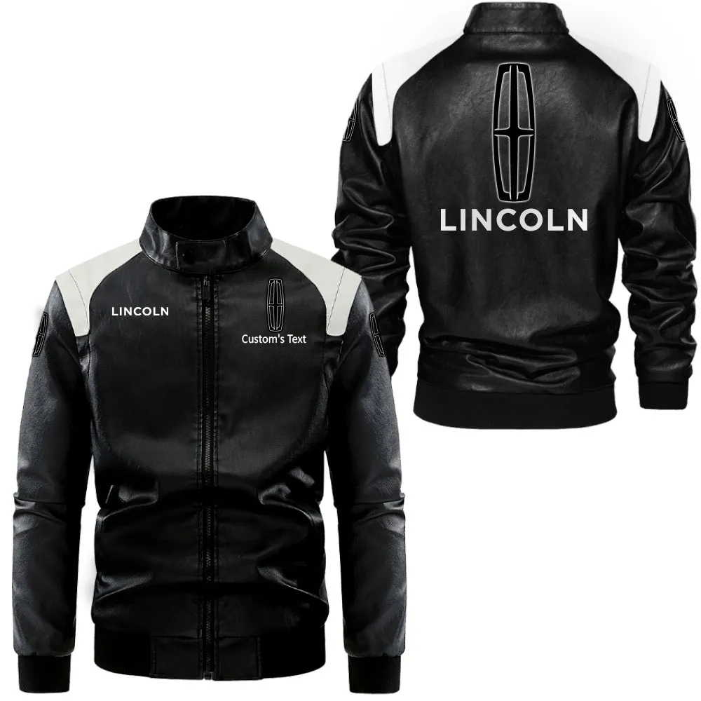 Stylish Crossover Black And White Leather Jacket, Rider Edge Classic Leather CAR080