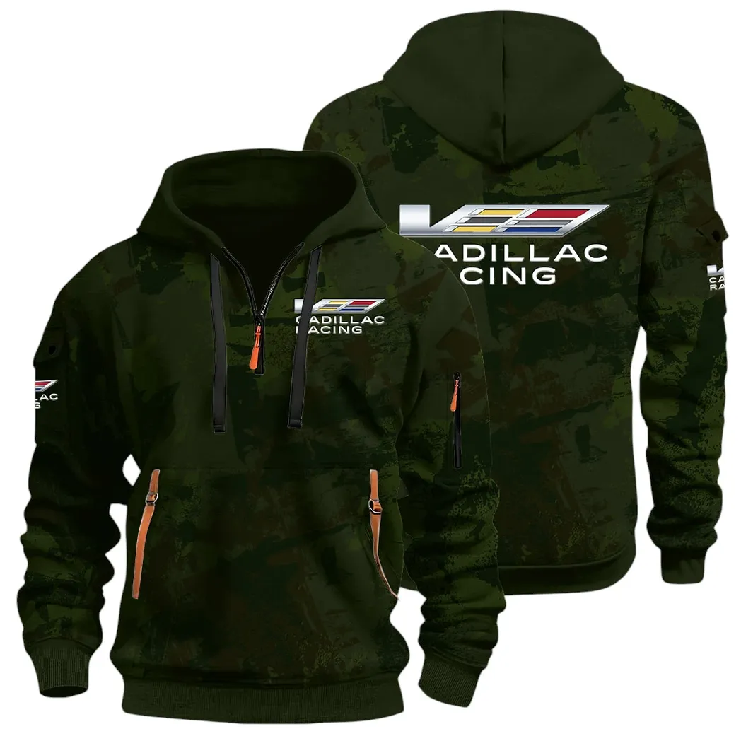 Stylish Luxury Wagon Hoodie Half Zip 3D Print, Sporty & Street-Ready Hoodie CAR514 - Green