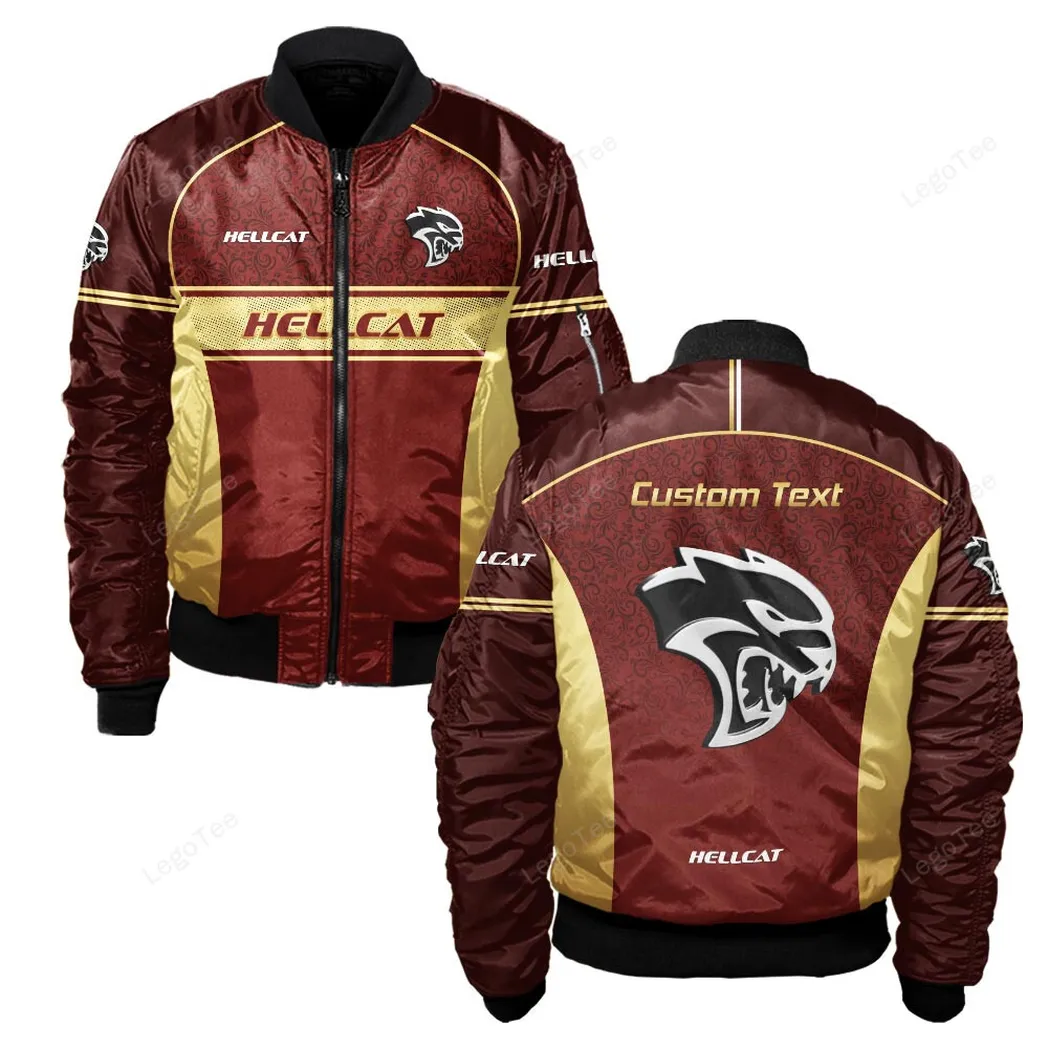Supercharged Muscle Car Bomber Jacket, Bomber Jacket Sports Lovers CAR137