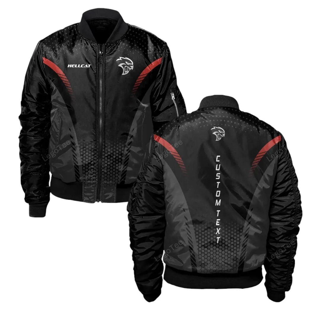 Supercharged Muscle Car Bomber Jacket, Bomber Jacket Team Spirit CAR108