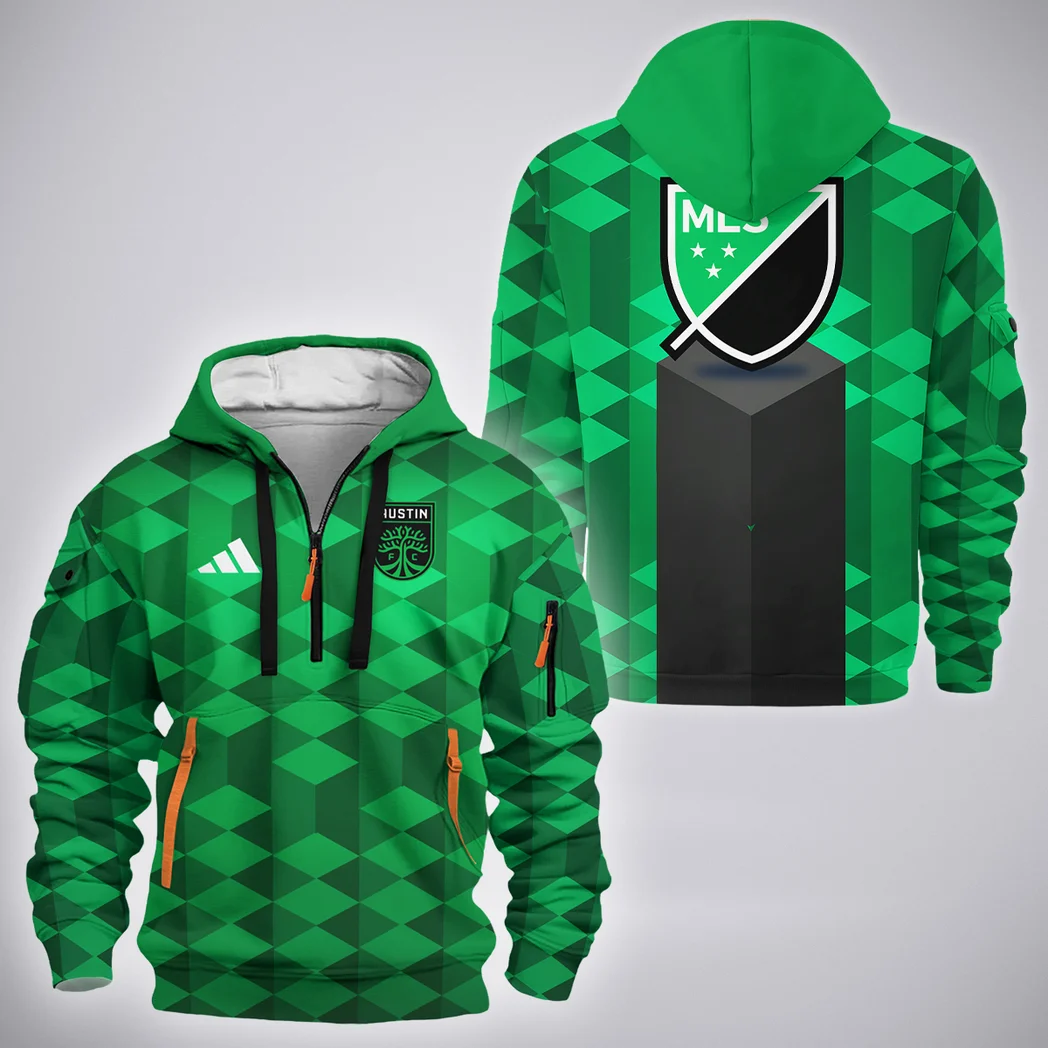 Support Beat Hoodie Half Zip 3D, Game Day Half-Zip Hoodie HVN1311AF