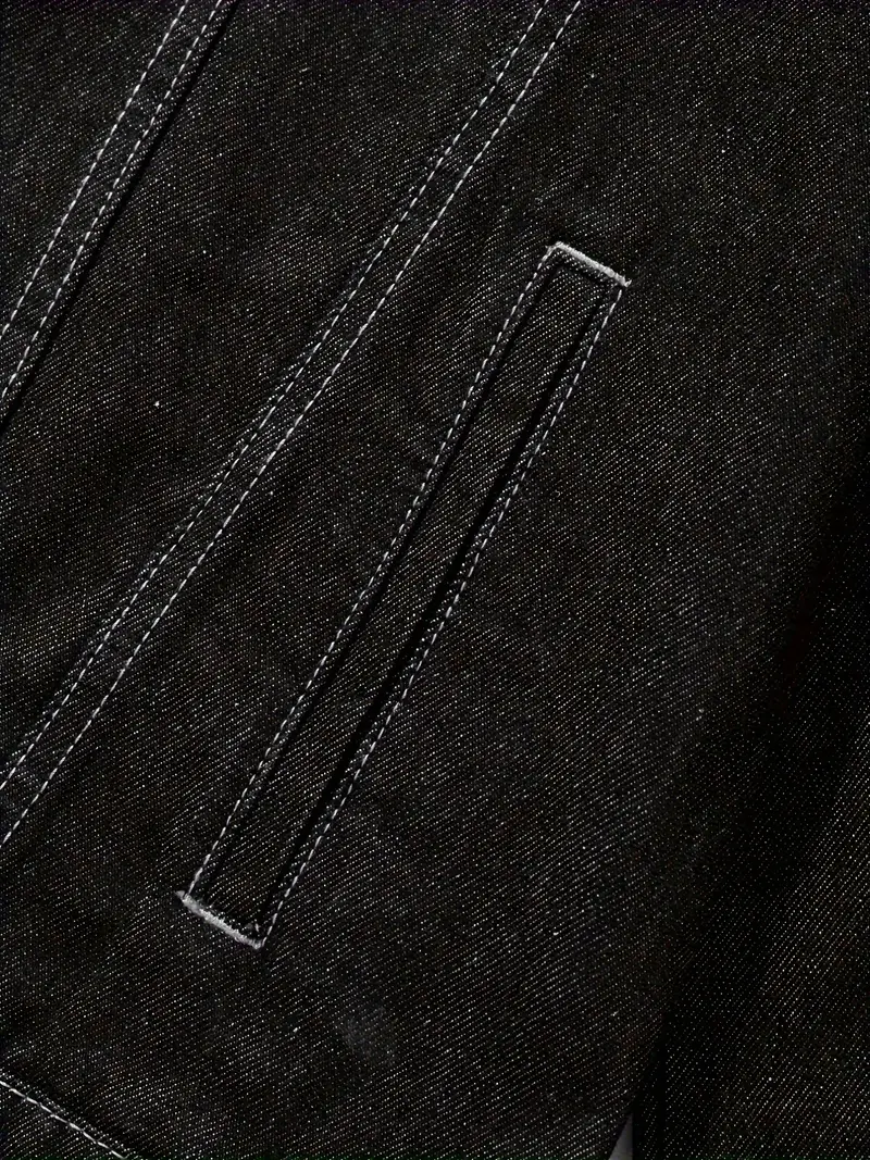 TitanPower Vehicles Denim Jacket, All-Season Denim for Riders CAR190 - Black - Image 4