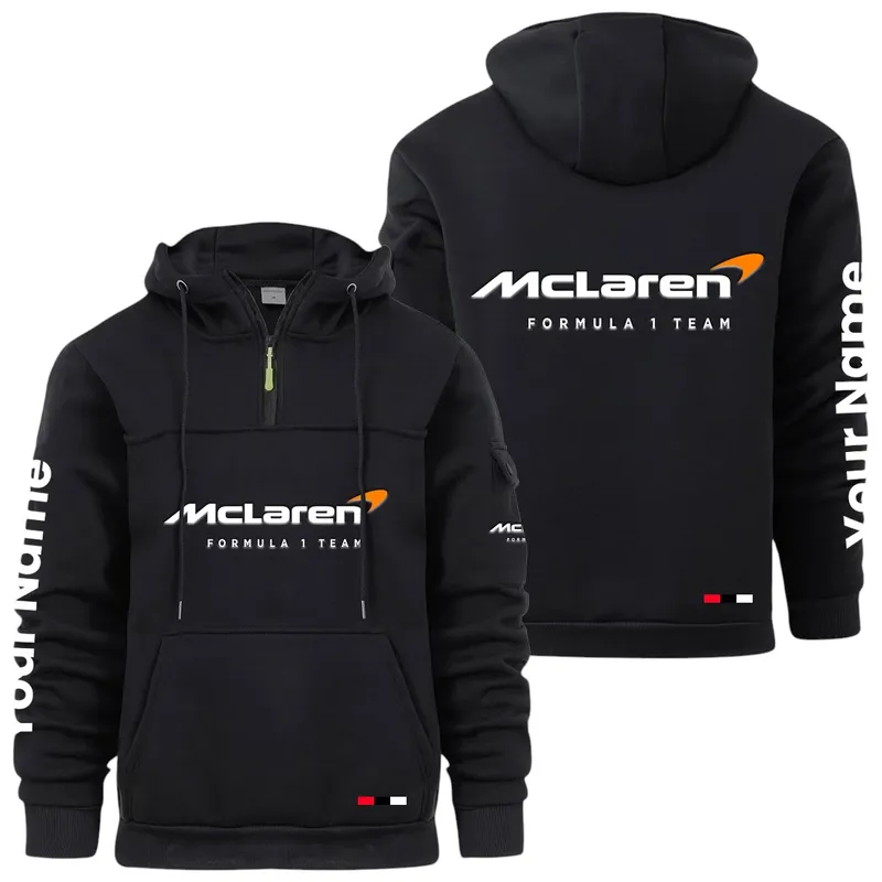 Track Monster Large Pocket Hoodie, Everyday Road-Ready Pullover CAR514 - Black