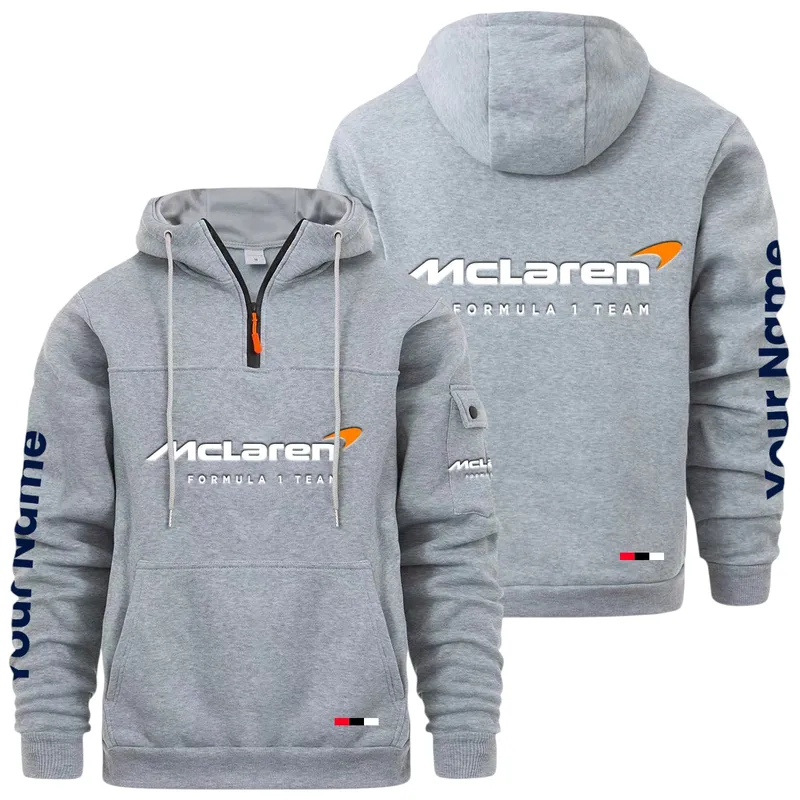 Track Monster Large Pocket Hoodie, Everyday Road-Ready Pullover CAR514 - Light Gray