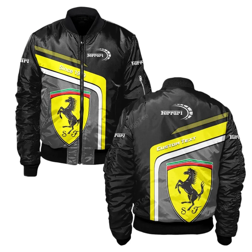 Track-Ready Sports Car Bomber Jacket, Bomber Jacket Fan Essential CAR111