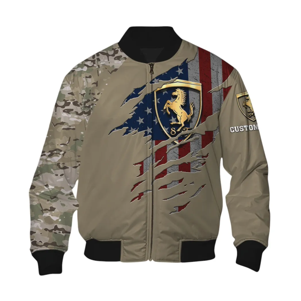 Track-Ready Sports Car Bomber Jacket, Comfortable Bomber Jacket Fans CAR460