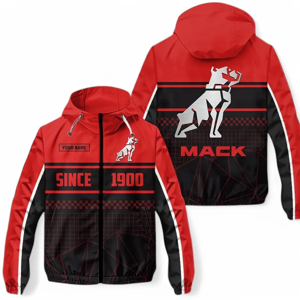 Transport Vehicle Windbreaker Jacket, All-Weather Fan Waterproof CAR305 - Red