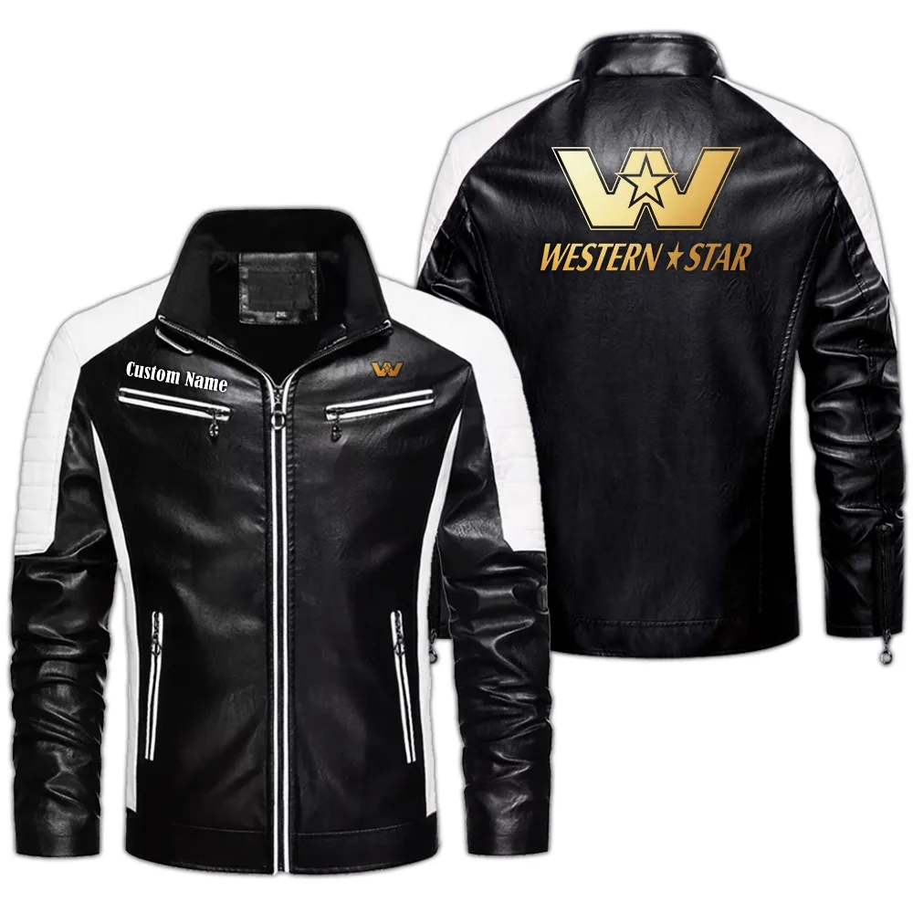 Trucking Workhorse Men's Pu Leather Jacket, Performance PU Leather Jacket CAR040 - Black