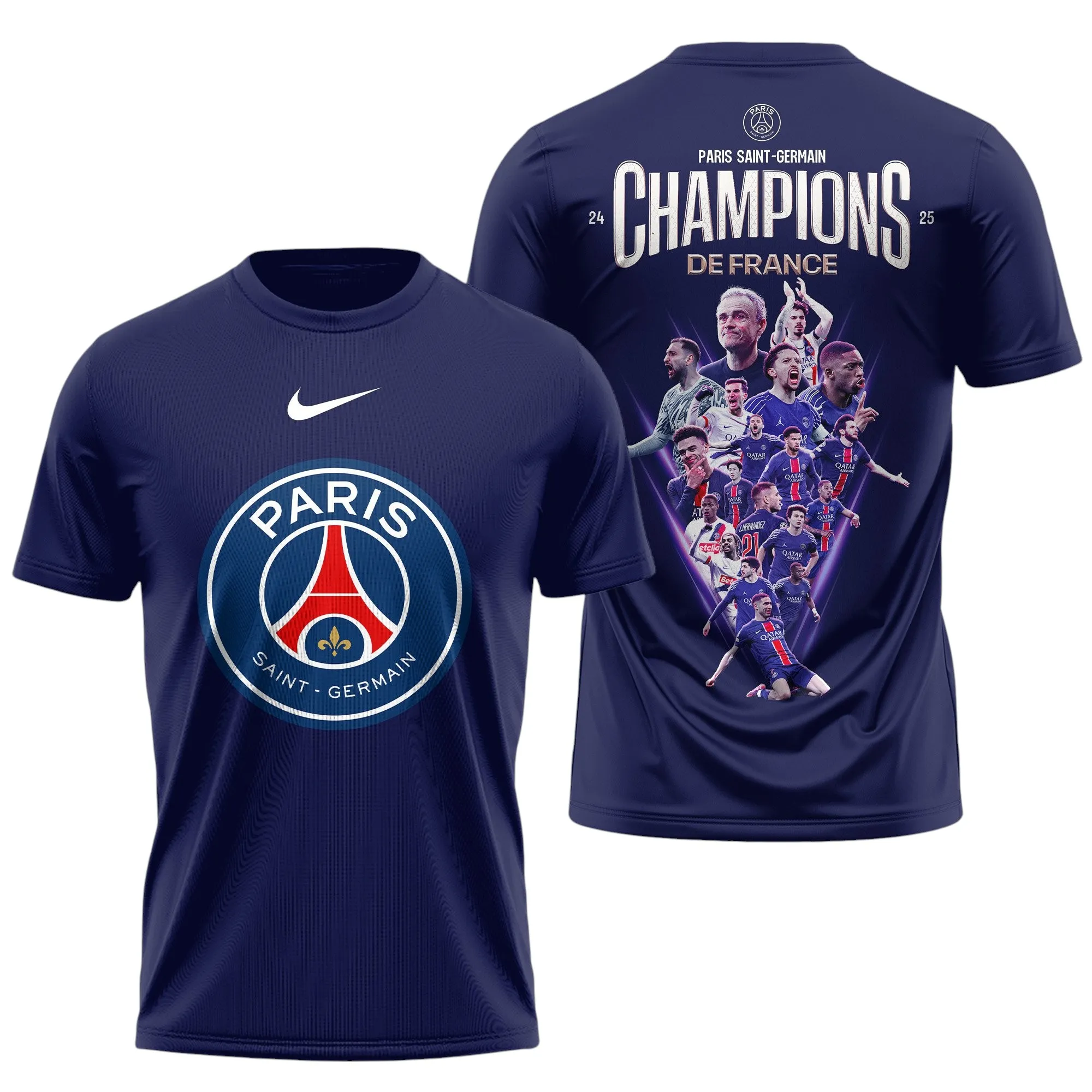 True Game Fans T-Shirt, Fan Spirit Tee PSG940