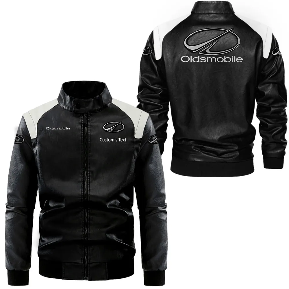 Two-Door Coupe Black And White Leather Jacket, Rider Edge Classic Leather CAR080