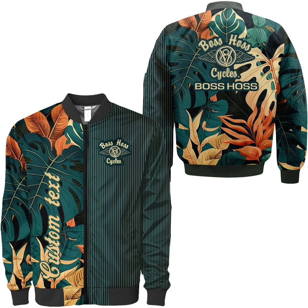 V8 Motorcycle Bomber Jacket, Cool Bomber Jacket Sports CAR434