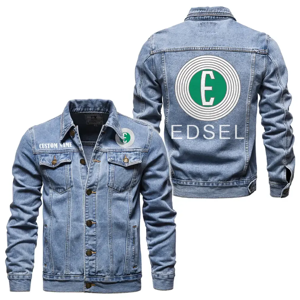 Vintage Life Denim Jacket, All-Season Denim for Riders CAR190 - Light Blue