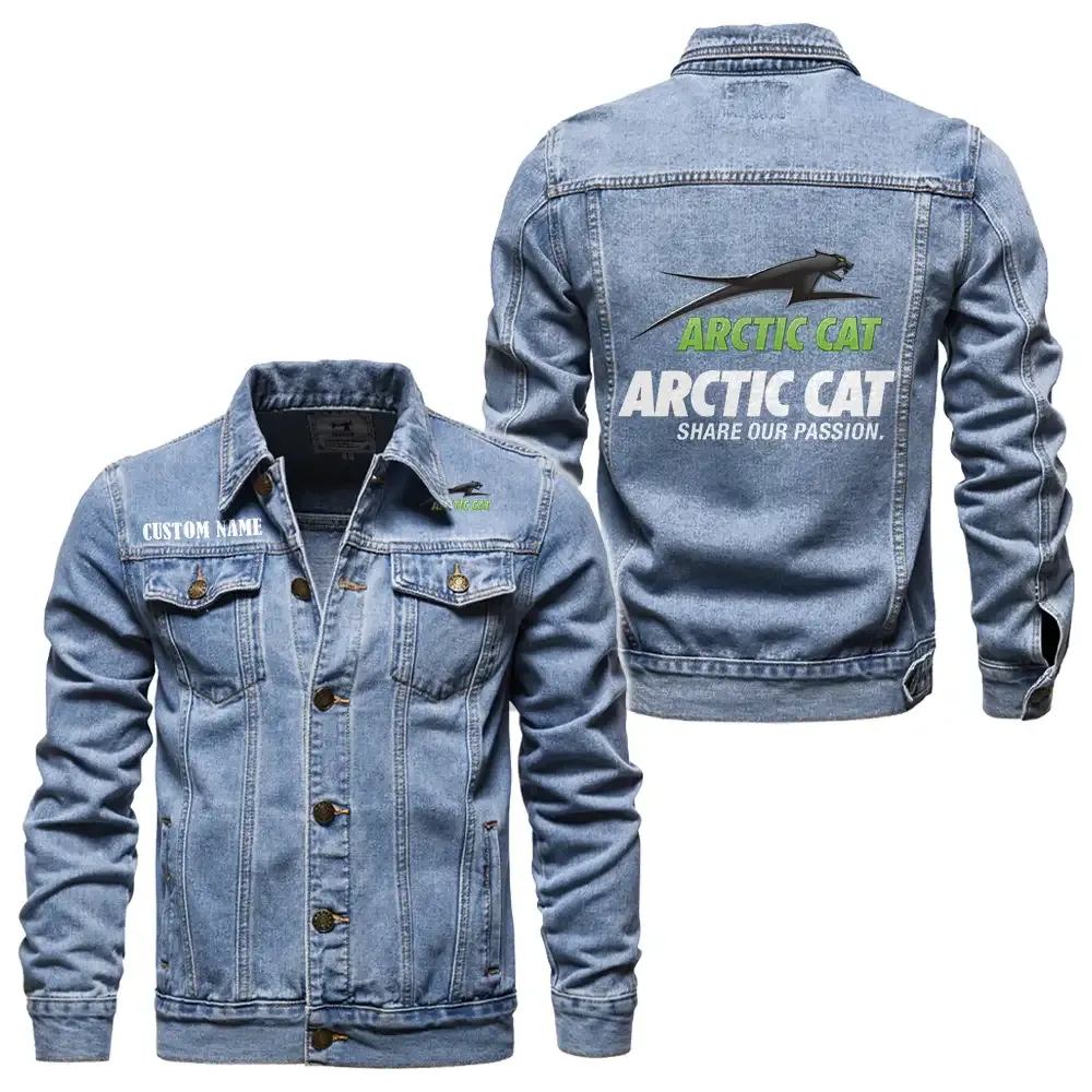 Winter Sports Vehicle Denim Jacket, Everyday Rugged Denim Jacket CAR190 - Light Blue